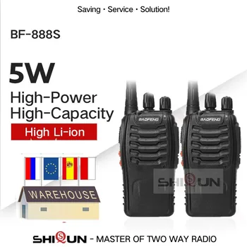 1PC 2VNT Baofeng BF-888S Walkie Talkie UHF 5W 400-470MHz BF888s BF 888S H777 Pigiai 2 Būdas CB Radijas su USB Įkroviklis H-777 Radijo stotys