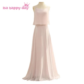 2020 m. moteris kuklus pink linijos ilgio šifono spageti dirželis promenadzie suknelė moterims progomis suknelės elegantiškas pigūs šalis, chalatai W4304