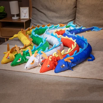 220cm Minkštas Ilgai Dragon Lėlės Medvilnės Pliušinis Žaislas, Pagalvės, Sofos, Apdailos Vaikų Gimtadienio Dovana