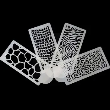 4pcs/Set Zebras, Leopardas spausdinimui Laukinių Stiliaus Tekstūra 