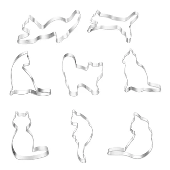 8Pcs/Set Cute Kačių Formos Cookie Cutter 
