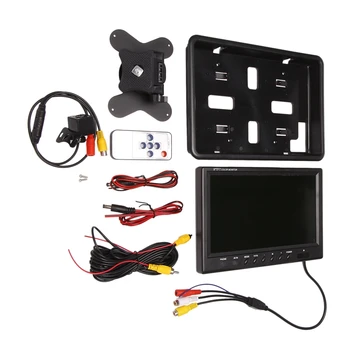 9 Colių Automobilinis LCD Ekranas HD HDMI/VGA/AV TV, DVD Grotuvas, Kamera, Automobilio Galinio vaizdo Pogalvių Monitorius Stovėjimo galinio vaizdo Sistema