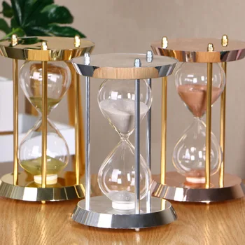 Antikvariniai Galvanizavimo Smėlio Laikrodis Rose Aukso Romantiška Vestuvių Smėlio Laikrodžių Europos Retro Smėlio Laikmatis