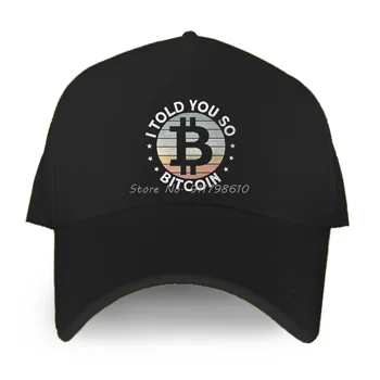 Bitcoin Cryptocurrency Meno aš Tau Sakiau, Kad Klasikinis Beisbolo kepuraitę vyriškos Kepurės Atsitiktinis Hip-Hop Tėtis, Skrybėlės Moterims Unisex Skrybėlę