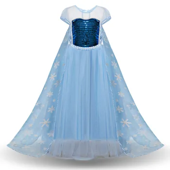 Disney Princesė Mergaitės Suknelė, Vaikams, Suknelės Mergaitėms Kalėdų Dress Up Kostiumas Šalis Užšaldyti China Girl Drabužiai Nauji Metai Elegantiškas