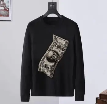 Dizaineris kalnų krištolas megztiniai stiliaus Mados Atsitiktinis Streetwear lašas laivybos Vyras