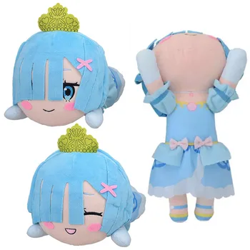 Japonijos Anime Re:Zero Pradeda Gyvenimą Kitoje Pasaulio Rem Princesė Mėlyna Suknelė Nustato Didelis Pliušinis Įdaryti Pagalvės Lėlės Žaislas Dovanos 30cm