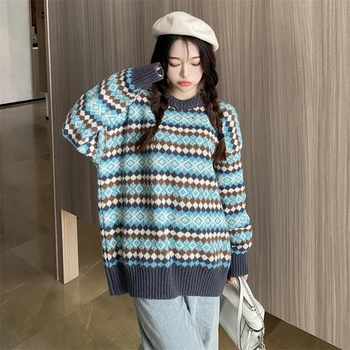 jausmas šiek tiek dukros qiu dong yra tingus vėjas atkurti senovės būdų, kaip naujas 2021 Japonijos ilgomis rankovėmis megztinis kailis