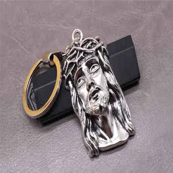 Jėzus Key Chain Automobilio Raktas Grandinę, Papuošalai, Dovana, Jėzaus Kryžiaus Medalis Automobilių Key Chain Jėzaus Religija
