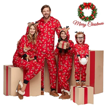 Kalėdų pižama šeimos Atitikimo Šeimos Komplektus Tėvo Sūnus Romper Kūdikio Motina Dukra Drabužius šeimos kalėdų pižama Drabužiai