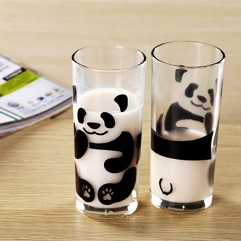 Kūrybos Stiklo Sutirštės Mielas Panda Vandens Butelis Shirahama Panda Pieno Gerti Vyną Vienu Sluoksniu Studentas Vaikų Vanduo Stiklas