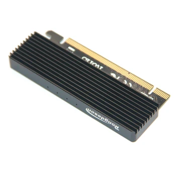 M. 2 NVMe SSD NGFF, KAD PCIE 3.0 X16 Adapteris su LED Klavišą M Interface Card Bendradarbiavimą PCI Express 3.0 x4 2230-2280 Dydis m.2 FULL SPEED