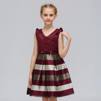 Mergaičių Drabužius 2021 Suknelė Mergaitėms Horizontalaus pobūdžio Princesė Dress Europos ir Amerikos Vaikų Spausdinti Suknelė