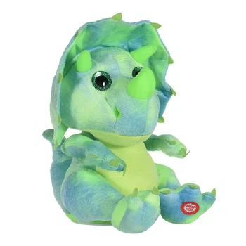 Modeliavimo Animacinių filmų Žalias Dinozauras, Elektros Lėlės Pliušinis Žaislas Išmokti Kalbėti Dinozaurų Lėlės Vaikų Dienos Dovanų