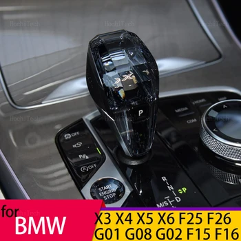 Modifikuotas Pakeitimo LED Kristalų Pavarų Perjungimo Rankenėlė BMW X3 X4 X5 X6 F15 F16 F25 F26 G01 G02 G08