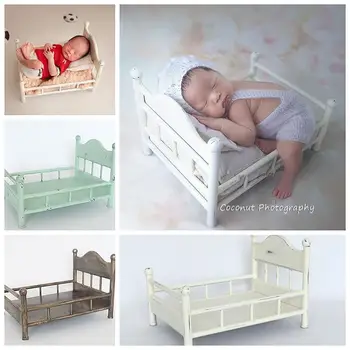 naujagimio fotografijos rekvizitai Geležies Europos lovelė kūdikiui, lova nuotraukų fotografavimo priedai