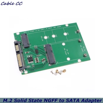 Naujas M. 2 Kietojo NGFF į SATA Adapteris Kortelės MSATA Kietąjį Diską SATA Adapteris Kortele 2-in-1 SATA 2.5