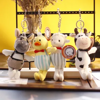 naujas Mielas Prabangus Boutique Animacinių filmų mažai gyvūnų jauniklį Pakabukas minkštas Pliušinis keychain Raminantis lėlės christmase įdomi dovana