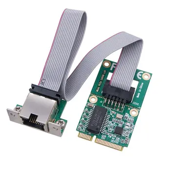 Naujas Mini PCI-E Tinklo plokštė 1000Mbps Gigabit Ethernet NIC Adapter RTL8111F/H PCI Express 10/100/1000M RJ45 LAN