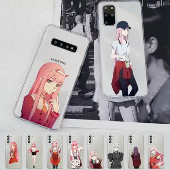 Nulis Du Darling į FranXX Anime Telefono dėklas Samsung S10 S20 lite S21, plius Redmi Note8 9pro už 