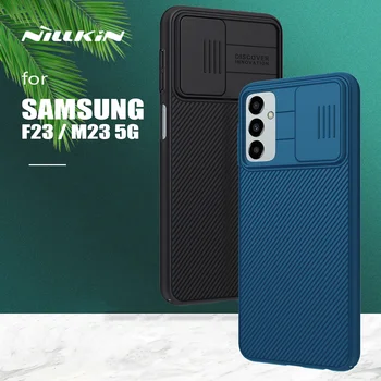 Samsung Galaxy F23 M23 5G Atveju Nillkin CamShield Atveju Slim Skaidrių Fotoaparato krepšys galinis Dangtelis skirtas Samsung M23 F23 5G Objektyvo Atveju