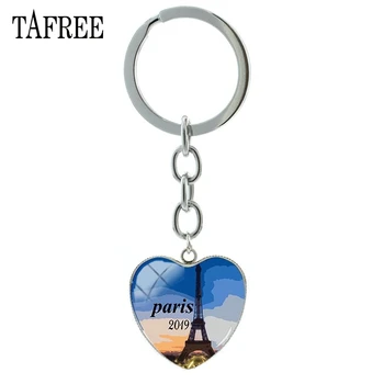 TAFREE Prekės Paryžiaus Eifelio Bokštas Širdies pakabukas 