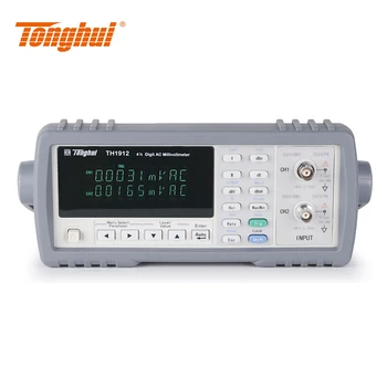 Tonghui TH1912 TH1912A 4 1/2 Skaitmenų VFD Galios Matuoklis Voltmeter Dual Channel Digital AC Millivoltmeter 5Hz~3MHz/5MHz